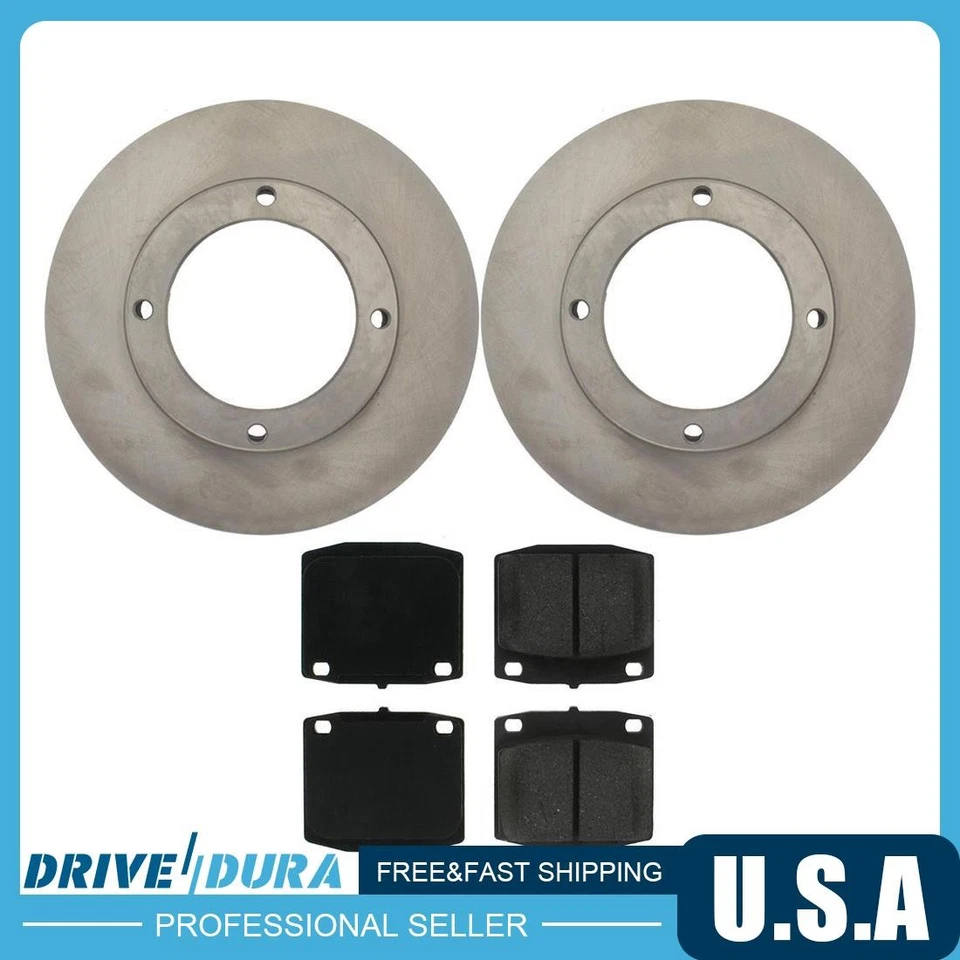 Kit de rotores de freno de disco delanteros y pastillas de freno para Honda Civic 1975-1979 Foto 2 de 2