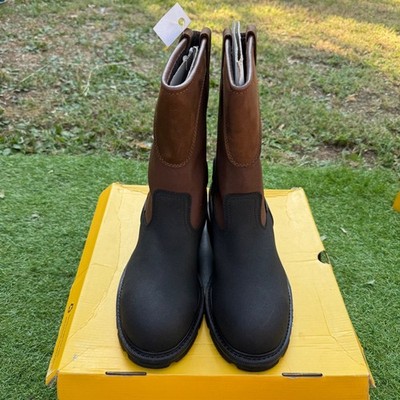 Carhartt CMP1259 11 Inch Waterproof Insulated Steel Toe Wellington Boots Sz 13M