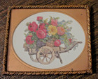 Dollhouse Wall Picture in Antique Gold Gilt Frame + Antique Scrap  — photo 3