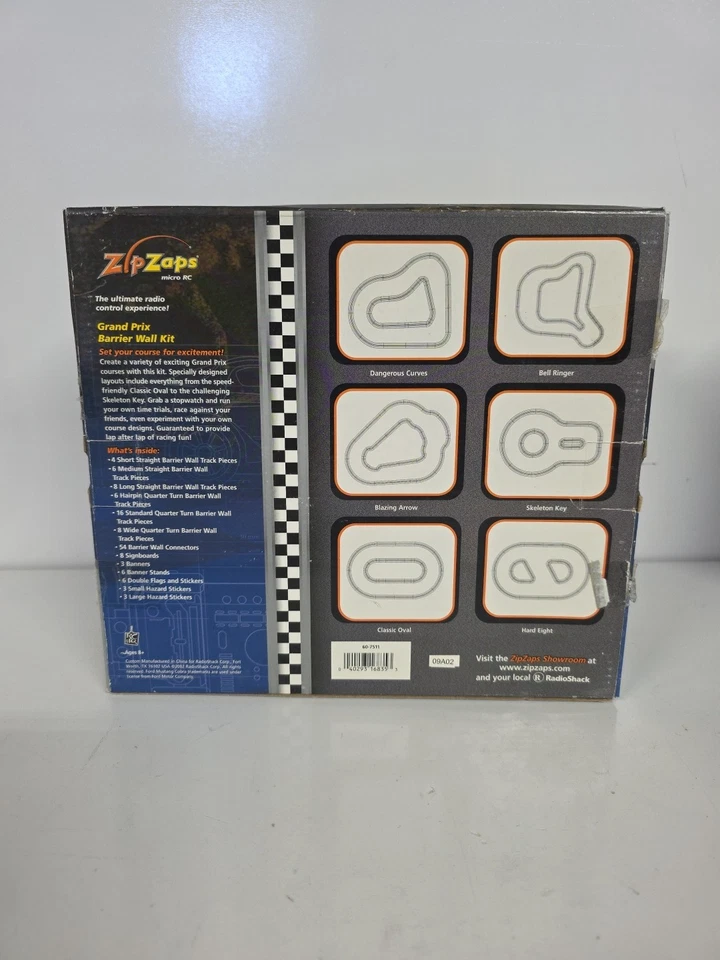 Zip Zaps Micro RC Lot - 2 Barrier Wall Kits, Rally Course, & Carrying Case - Image 3 of 4