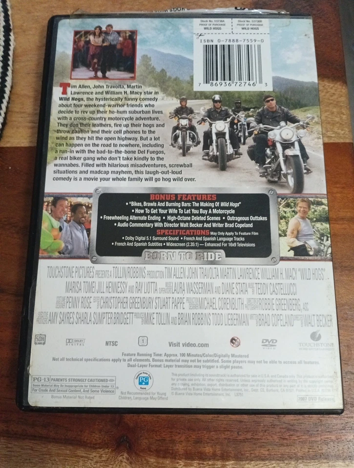Wild Hogs (DVD, 2007) - Image 2 of 2