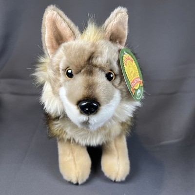 12'' Heirloom Standing Wolf Brown Gray Adventure Planet