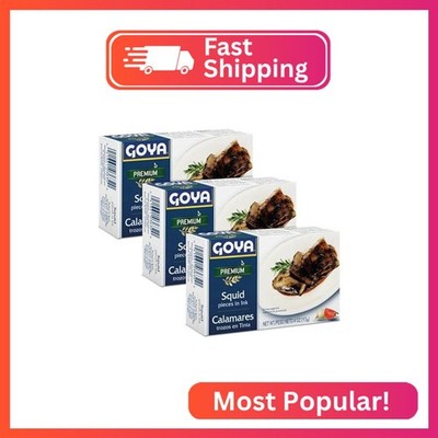 Goya Calamares Tinta Squid, 4 oz. (Pack of 3