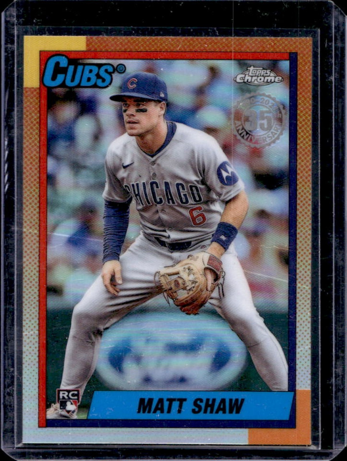 2025 Topps Chrome Update Matt Shaw 1990 RC Rookie #90CU-20 Cubs