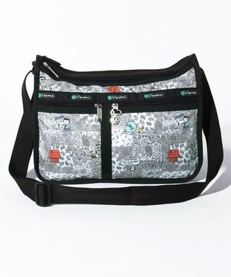 LeSportsac x Peanuts Snoopy Shoulder Bag Deluxe Everyday New