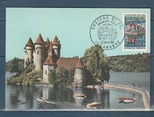 carte  1er jour   château de Val    15 Lanobre   1966
