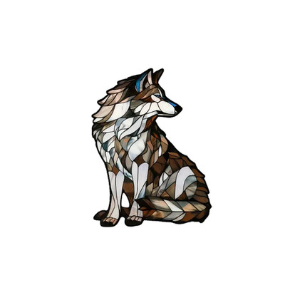 Grey Wolf Anstecker Brosche Pin Cartoon Anstecknadel Anime Badge Schmuck Acryl