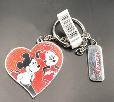 PORTE CLE KEYCHAIN DISNEY DISNEYLAND PARIS DLP MICKEY MINNIE COEUR