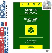 1998 Dodge 1500-3500 Ram Truck Factory Shop Service Manual Cd 1998 Dodge 1500-3500 Ram Truck Factory Shop Service Manual Cd