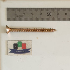 TIMCO Yellow Pozi Countersunk Wood Screws (60mm Length/5.0mm Gauge)