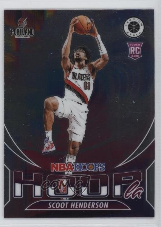 2023-24 Panini NBA Hoops Premium Stock Hoopla Scoot Henderson #13 Rookie RC 1n4e