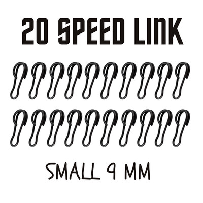 20 x Speed Link Swivels   Quick Change Carp Terminal Tackle   Small Size 9mm