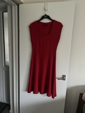 M&S Red Viscose Blend Dress UK 12 True to Size Excellent Condition