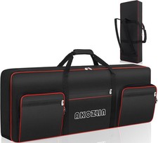 61 Key Keyboard Case, Padded Piano Bag with Handle and Adjustable Shoulder St...