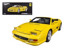 1/18 Ferrari F355 Spider Convertible Yellow Elite Edition Model by Hot Wheels