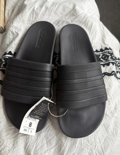 adidas Adilette Comfort Slides Black Men's US 8 S82137 Synthetic Casual Sandals