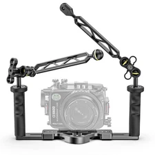 Seafrogs Dual Handheld Underwater Camera Tray Bracket Aluminum Alloy Diving Pho