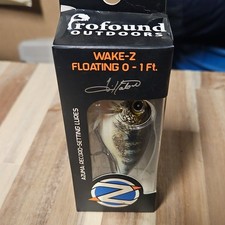 Profound Outdoors Wake-Z Crankbait Floating 0-1 ft Blue/White/Yellow Baitfish
