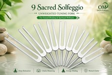 High quality 9 Sacred solfeggio Unweighted Tuning fork