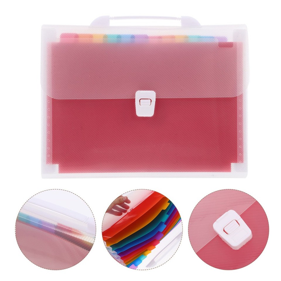 Receipt File Organizer Multi-layer Folder Document Expandable Pocket ...