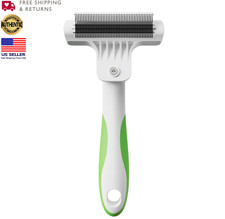 Andis Premium Fine-Tooth Deshedding Rake Whit...