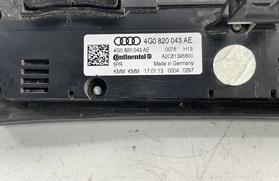 Audi S6 2013 tablero calor aire acondicionado panel de interruptores 4G0820043AE fabricante original Foto 4 de 4
