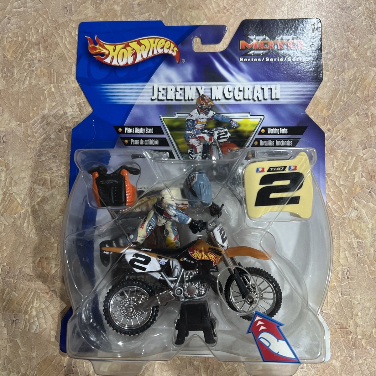 2003 Hot Wheels Moto X Jeremy McGrath #2 Dirt Bike Toy Motocross