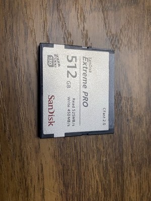 SanDisk 512gb CFast 2.0 Extreme Pro Memory Card