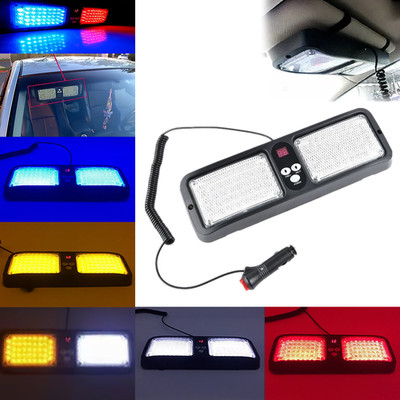 12'' LED Notfall Warnung Sonnenblende Visier Strobe Light Windschutzscheibe 12V