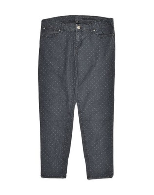 GAP Damen Slim Jeans W30 L26 grau gepunktet Baumwolle FY05