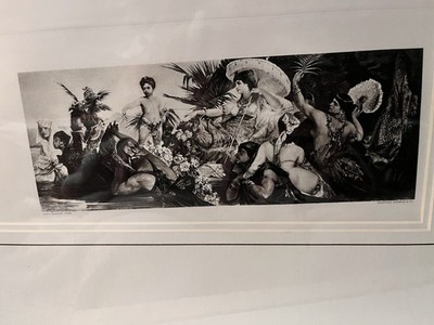 Hans Makart Cleopatra 1890 Photogravure 13 x 7.25 Print  Historical Figures