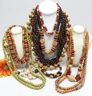 VINTAGE TO NOW BOHO THEMED FASHION /COSTUME JEWELRY NECKLACE LOT