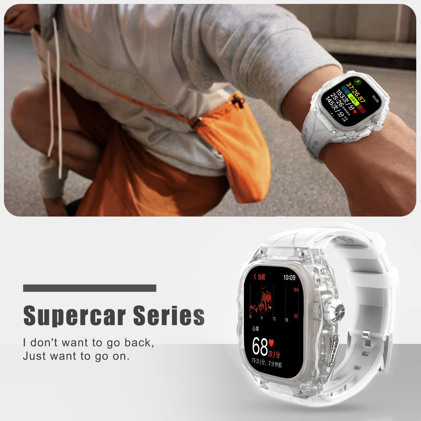 Luxury Translucent Smartwatch Case for Apple Watc… - image 6