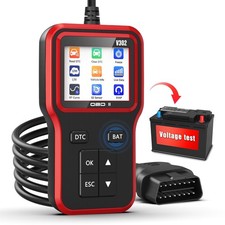OBD2 Scanner with Upgrade Battery Tester - Diagnostic Tool for Cars that Chec...