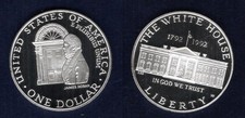 USA 1 Dollar 1992 PP Weißes Haus SILBER