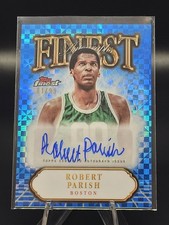 2024-25 Topps Finest Robert Parish Blue Xfractor Auto /99 #FA-RP