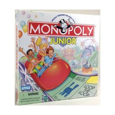 Parker Bros Boardgame Monopoly Junior (1999 Ed) Box VG/VG+