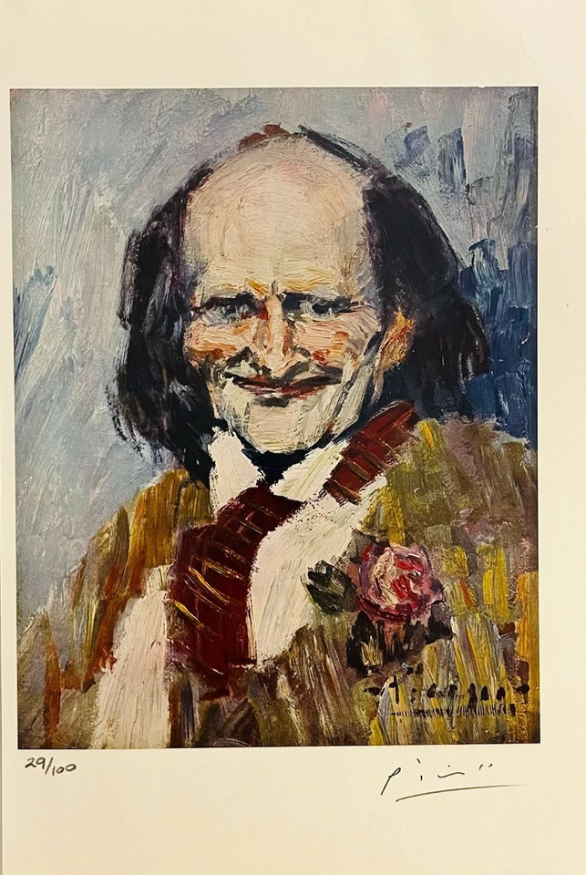 Pablo Picasso - Impresión original firmada con certificado de autenticidad y valoración de $3,500.!*.-. Foto 3 de 4