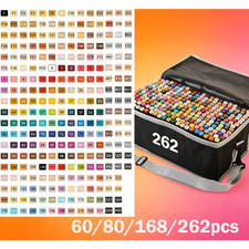 60-262 Colors Art Markers Pens Dual Tips Alcohol Markers Permanent Sketch Marker
