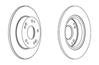 2 St. Ferodo Bremsscheibe Premier Coat+ Disc DDF1558C