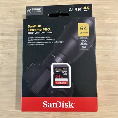 SanDisk - Extreme Pro 64GB SDXC UHS-I V30 Memory Card