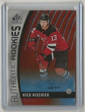 17-18 2017-18 SP Game Used Orange Rainbow #86 Nico Hischier Rookie 106/117