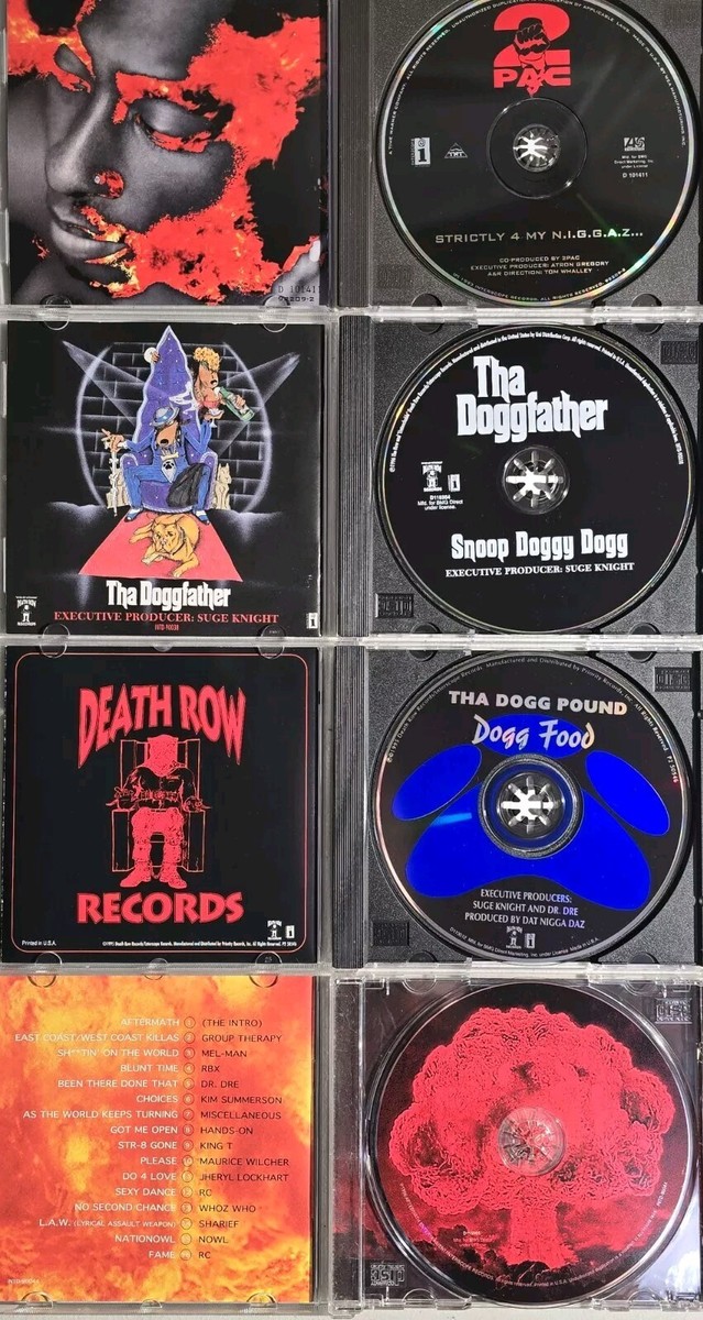 1990's Collection Of 4 Westcoast Rap CD Albums, 2Pac, Snoop Dogg