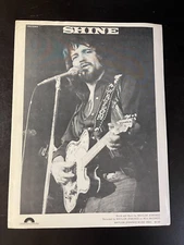 Waylon Jennings Vintage Sheet Music Shine 1981. 3920