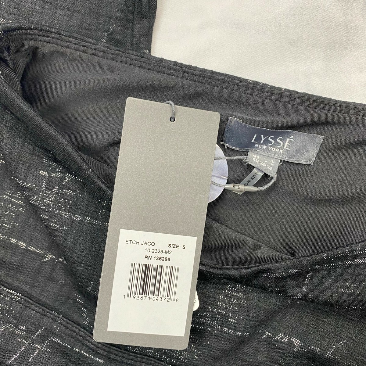 Lysse Signature Ponte Etch Jacquard Center Seam Leggings Size
