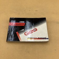 1996 ‘96 Geo Prizm Owners Operators Manual Guide Book for Glovebox 