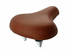 NEW! GENUINE LARGE BEACH CRUISERS VINYL SADDLE TM-001 IN BROWN.