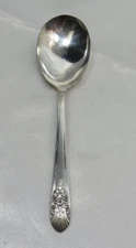 Vintage 1935 WM Roger Orig. Silver Mist Marigold Master Sugar Spoon 6" Long