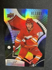 21-22 UD Allure Hockey Rookie Black Rainbow 118 Matthew Phillips
