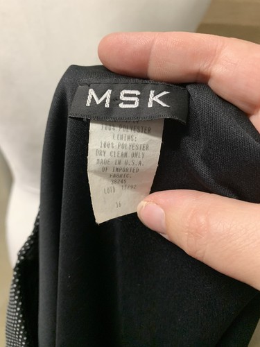 Vintage MSK Womens Fit & Flare Business Casual Dress Size 16 Maxi Party Boho Y2K - Picture 5 of 5